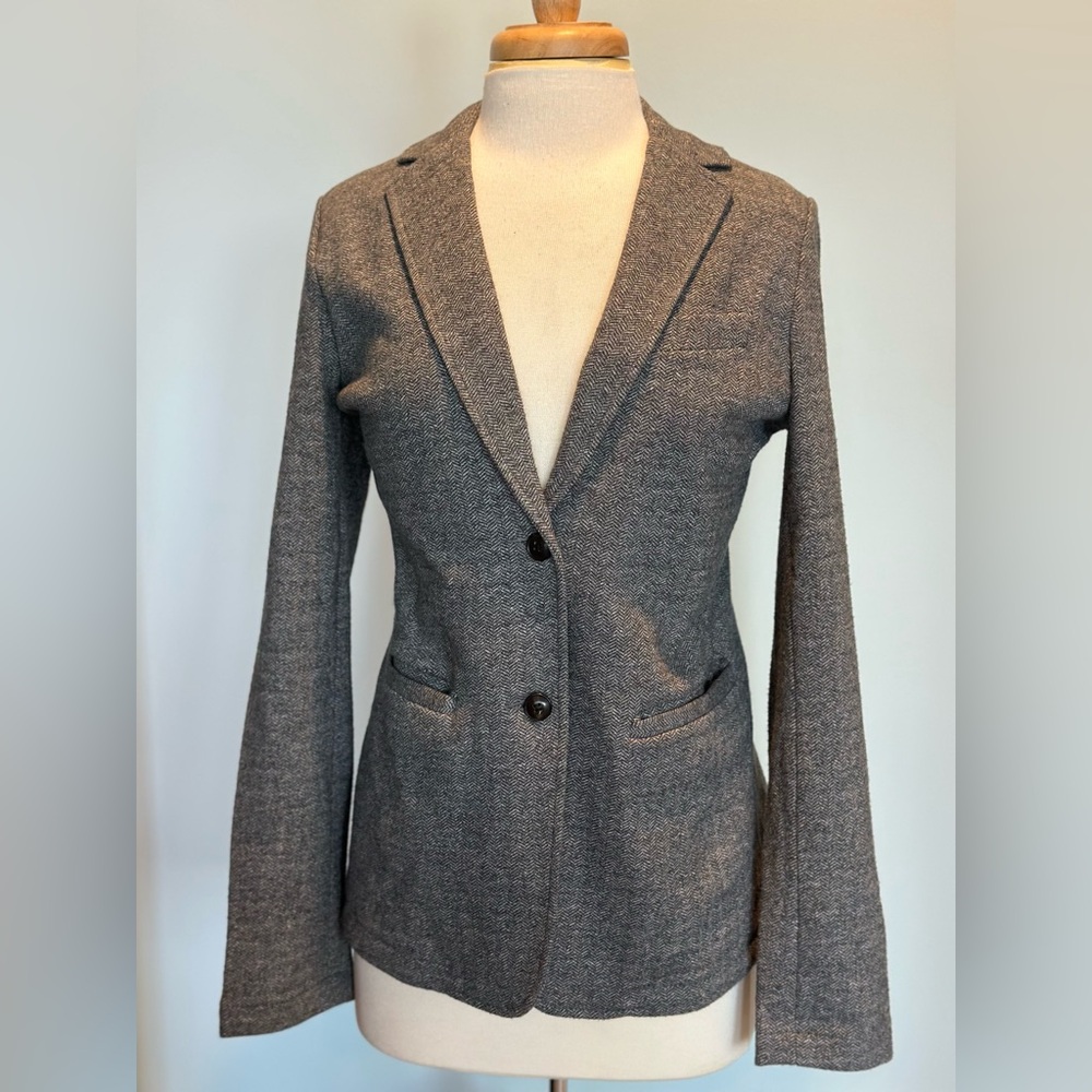 Faherty Inlet Herringbone Tweed Two Button Blazer New with tags size small
